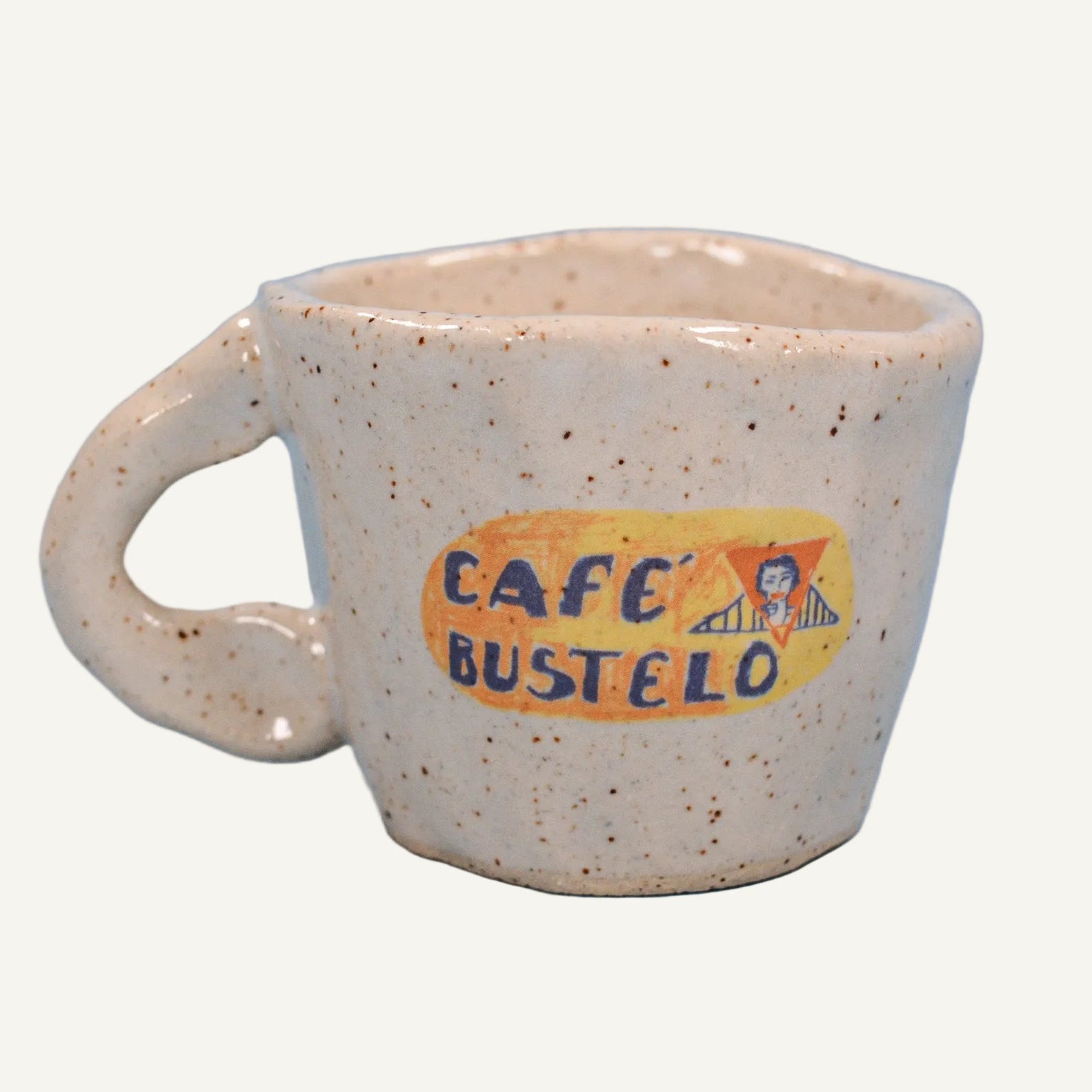 Cafe Bustelo Espresso Cup - Handmade Ceramic 2oz